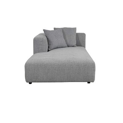 Smith Left Corner Fabric Sofa W/ 1 Table - Grey