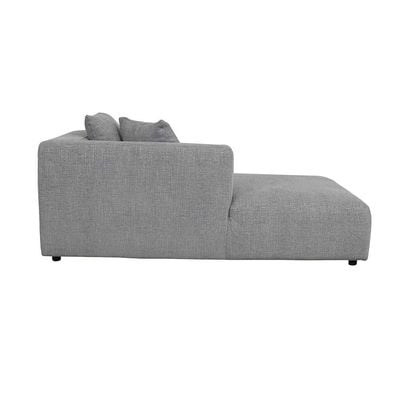 Smith Left Corner Fabric Sofa W/ 1 Table - Grey