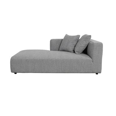 Smith Left Corner Fabric Sofa W/ 1 Table - Grey