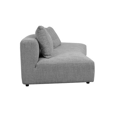 Smith Left Corner Fabric Sofa W/ 1 Table - Grey