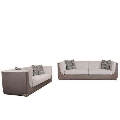 Rikkon 4 Seater Fabric Sofa - Grey