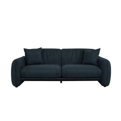 Edilbert 2 Seater Fabric Sofa - Teal Blue