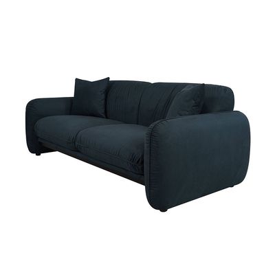 Edilbert 3-Seater Fabric Sofa - Teal Blue - With 2-Year Warranty