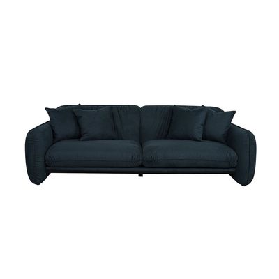 Edilbert 3 Seater Fabric Sofa - Teal Blue