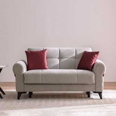 Dalin 2 Seater Fabric Sofa - Beige