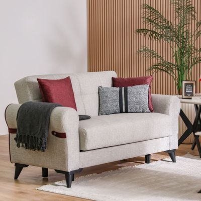 Dalin 2 Seater Fabric Sofa - Beige