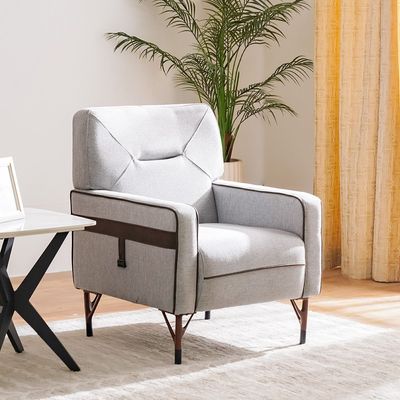 Havin 3+2+1 Seater Fabric Sofa Set - Light Grey