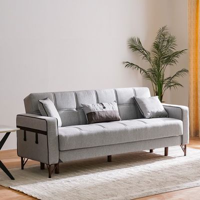 Havin 3+2+1 Seater Fabric Sofa Set - Light Grey