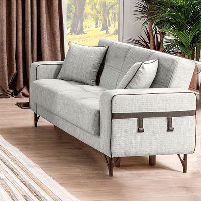 2 seater sofa light grey sale