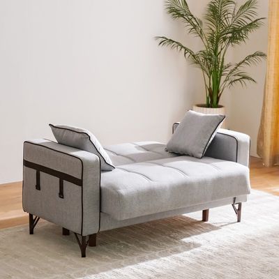Havin 2-Seater Fabric Sofa - Light Grey - With 2-Year Warranty