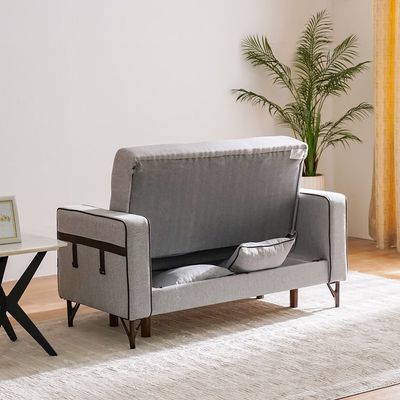 Havin 2-Seater Fabric Sofa - Light Grey - With 2-Year Warranty
