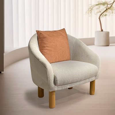 Tuana 1 Seater Fabric Sofa - Beige