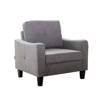 Supreme 3+2+1 Seater Fabric Sofa Set - Grey