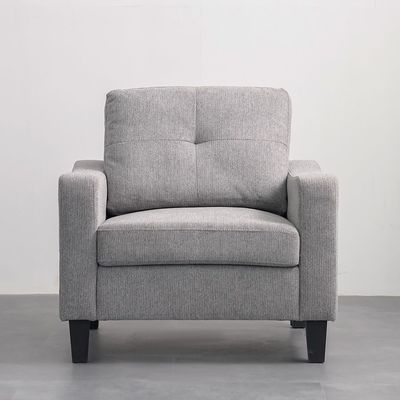 Supreme 3+2+1 Seater Fabric Sofa Set - Grey