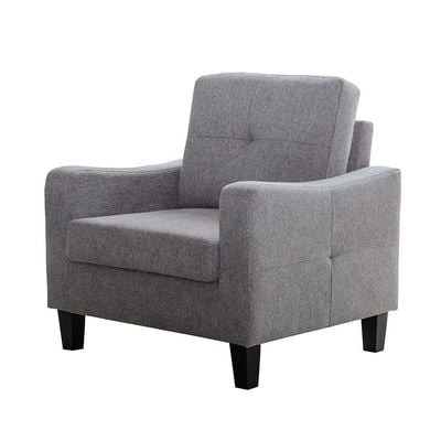 Supreme 3+2+1 Seater Fabric Sofa Set - Grey