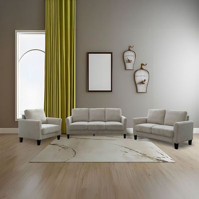 Gamorah 3+2+1 Seater Fabric Sofa Set - Beige