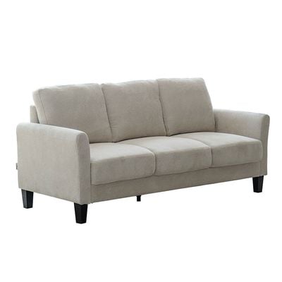 Gamorah 3-Seater Fabric Sofa - Beige - With 2-Year Warranty