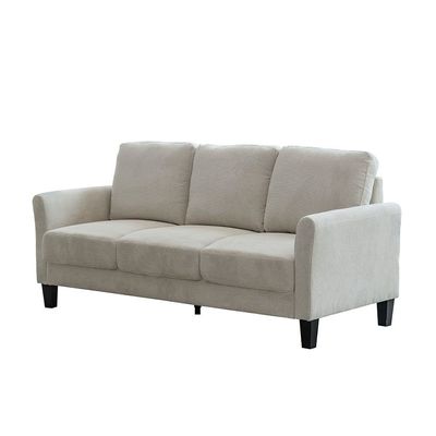 Gamorah 3-Seater Fabric Sofa - Beige - With 2-Year Warranty