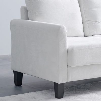 Gamorah 3-Seater Fabric Sofa - Cream - With 2-Year Warranty