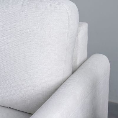 Gamorah 2-Seater Fabric Sofa - Cream - With 2-Year Warranty