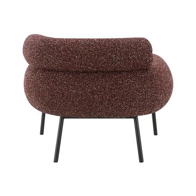 Twill Fabric Arm Chair - Red