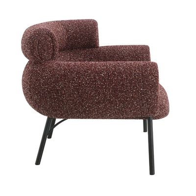Twill Fabric Arm Chair - Red