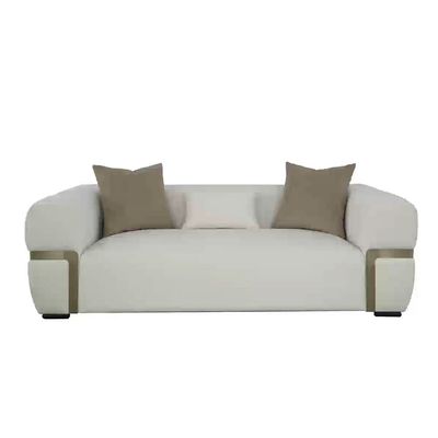 Iyesha 3 Seater Fabric Sofa - Cream / Champagne