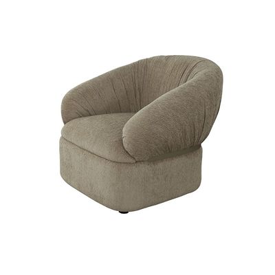 Iyesha 1 Seater Fabric Sofa -  Beige / Champagne