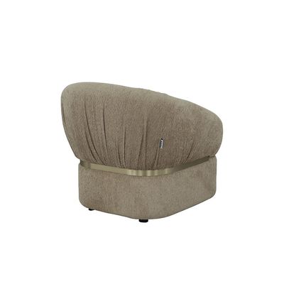 Iyesha 1 Seater Fabric Sofa -  Beige / Champagne