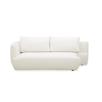 Winter Sectional Fabric Corner Sofa With Storage And Coffee Table - Bright White