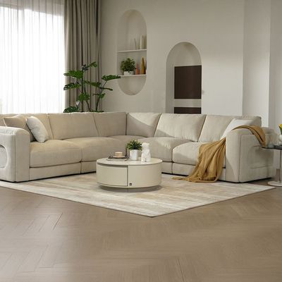 Autumn Sectional Fabric Corner Sofa - Beige