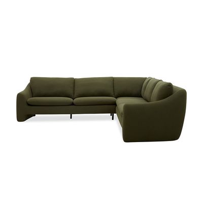 Summer Sectional Fabric Corner Sofa - Summer Green