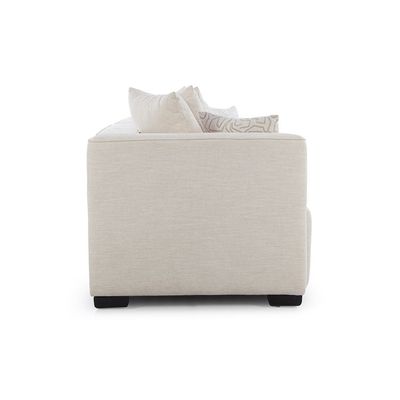 Camelle 4+3 Seater Fabric Sofa Set - Tulle White