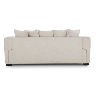 Camelle 3 Seater Fabric Sofa - Tulle White