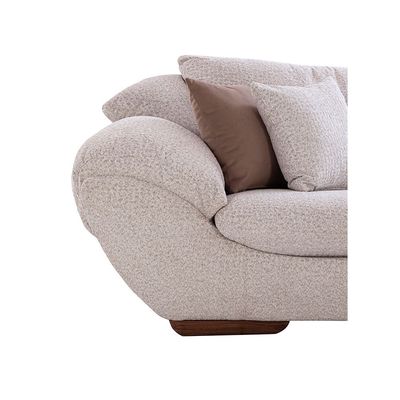 Ashlan 4 Seater Fabric Sofa - Spring Grey
