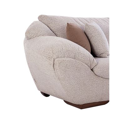 Ashlan 4 Seater Fabric Sofa - Spring Grey