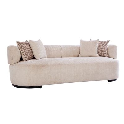 Leeds 3+1+1 Seater Fabric Sofa Set - Light Ivory