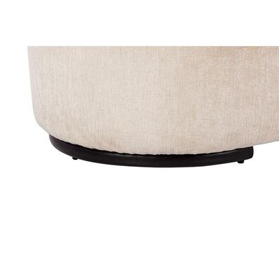Leeds 3 Seater Fabric Sofa - Light Ivory