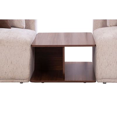 Wrenna 3 Seater Sofa in Fabric with Table - Beige