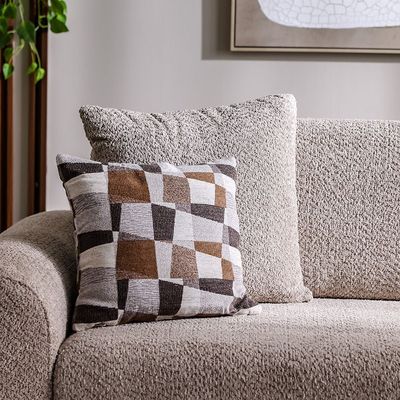 Vesta 3 Seater Fabric Sofa - Light Grey