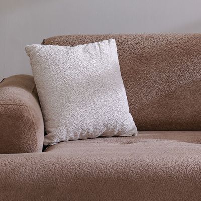 Elora 3 Seater Fabric Sofa -Brown/Beige