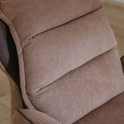 Elora 1 Seater Fabric Sofa -Brown/Beige