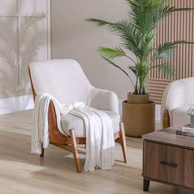 Olivia 1 Seater Fabric  Sofa - Beige