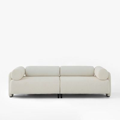 Tokyo 3 Seater Fabric Sofa -Light Beige