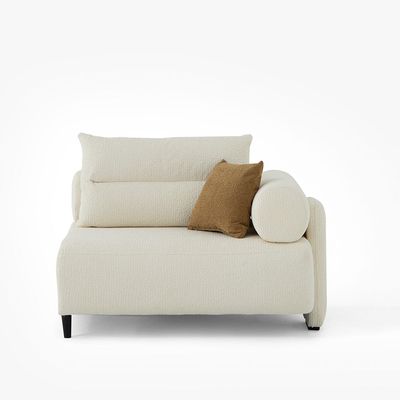 Tokyo 3 Seater Fabric Sofa -Light Beige