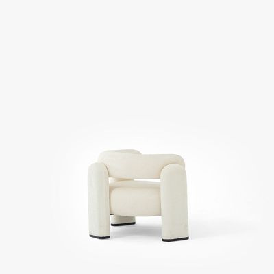 Tokyo Fabric Arm Chair -White
