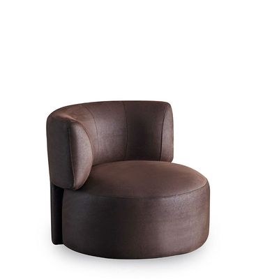 Intenso Fabric Arm Chair - Dark  Brown