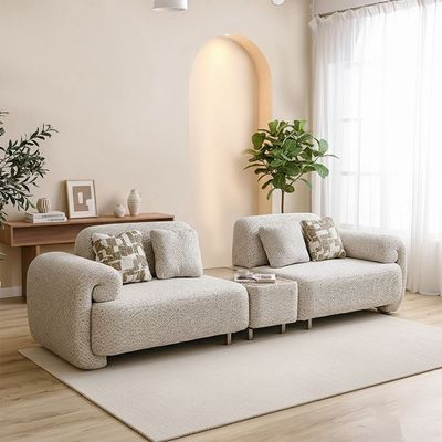 Vivo 4 Seater Fabric Sofa - Beige