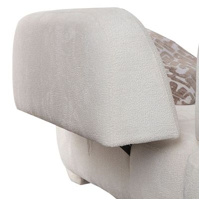 Vivo 3 Seater Fabric Sofa - Beige