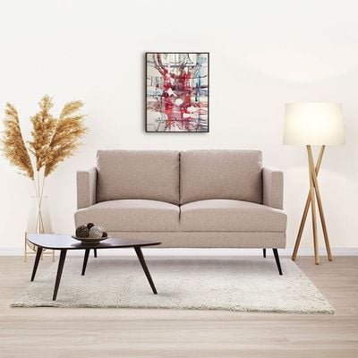 Pescara 2-Seater Fabric Sofa - Caramel Cloud - With 2-Year Warranty